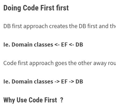 Code First