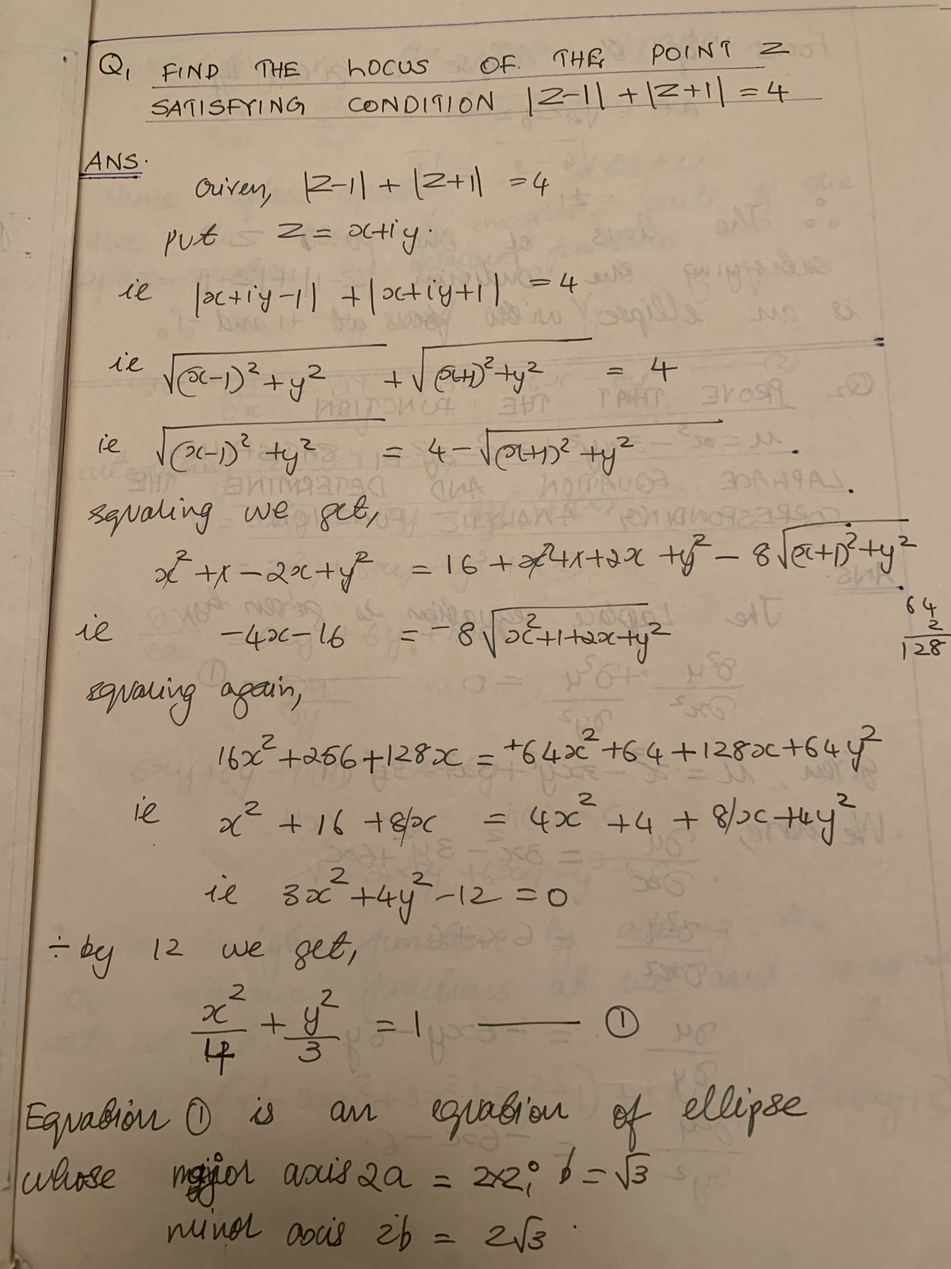 Finding Locus of a point