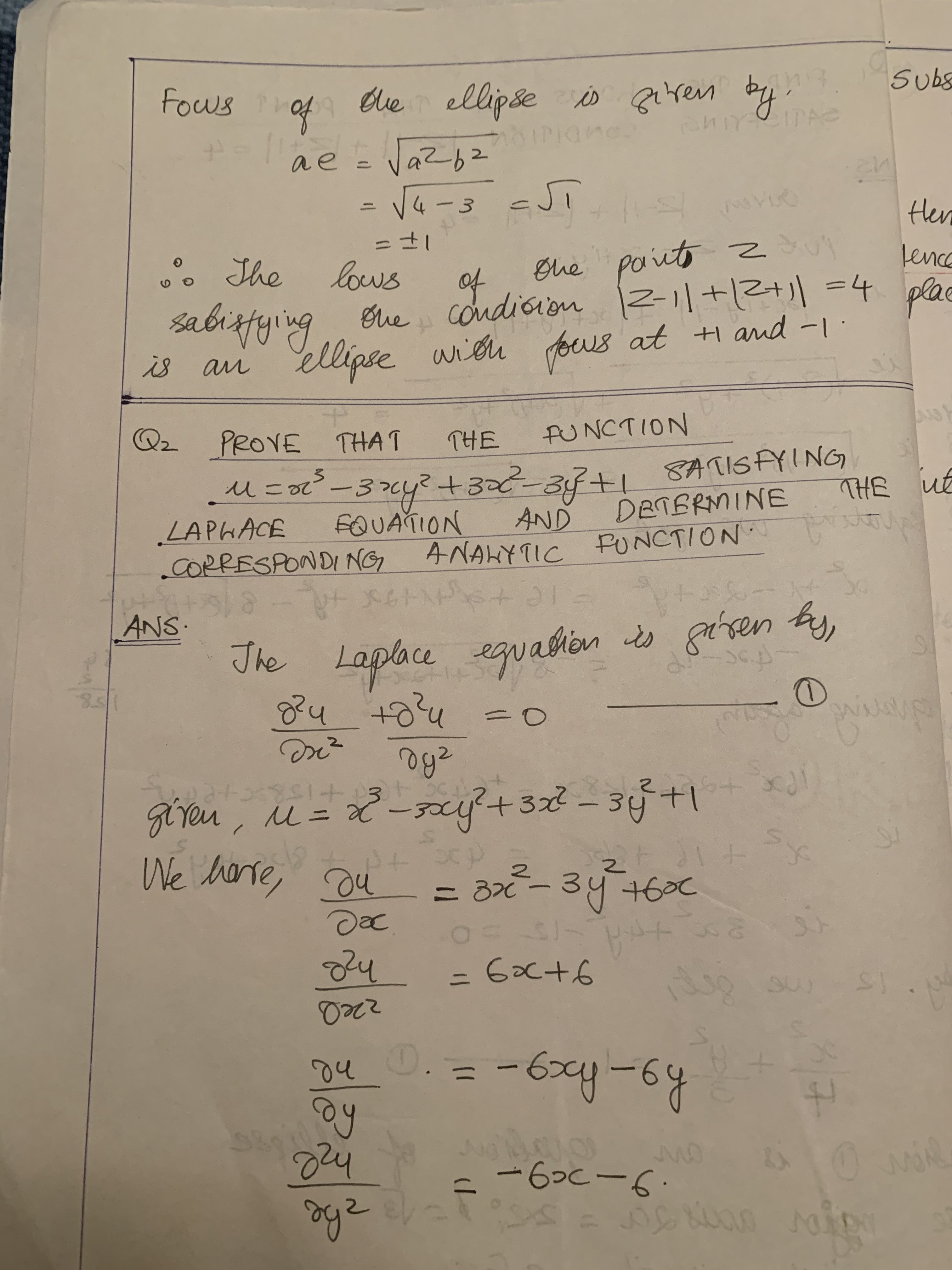 Checking a function for Laplace Equation