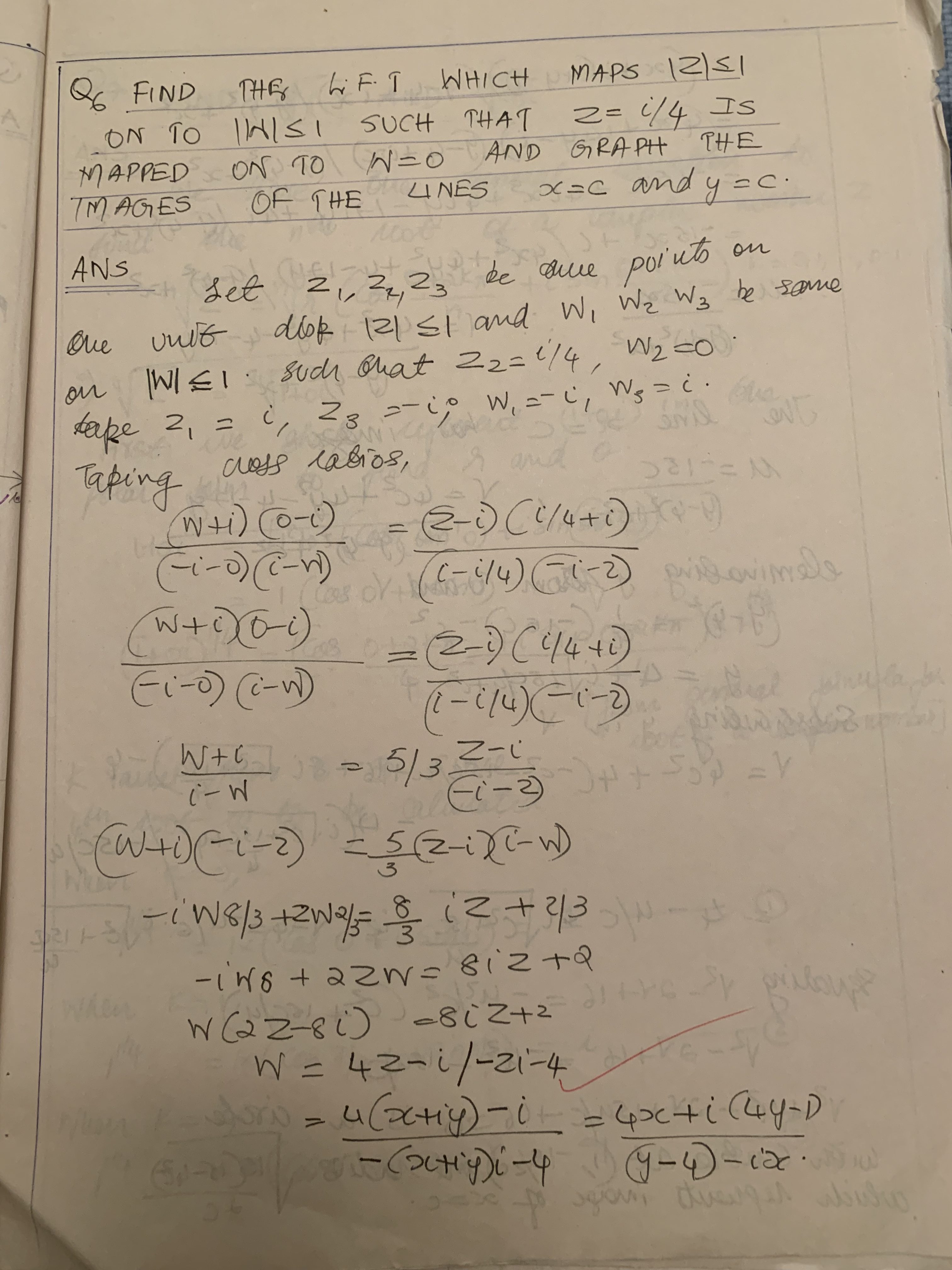 Finding Linear Fractional Transformation