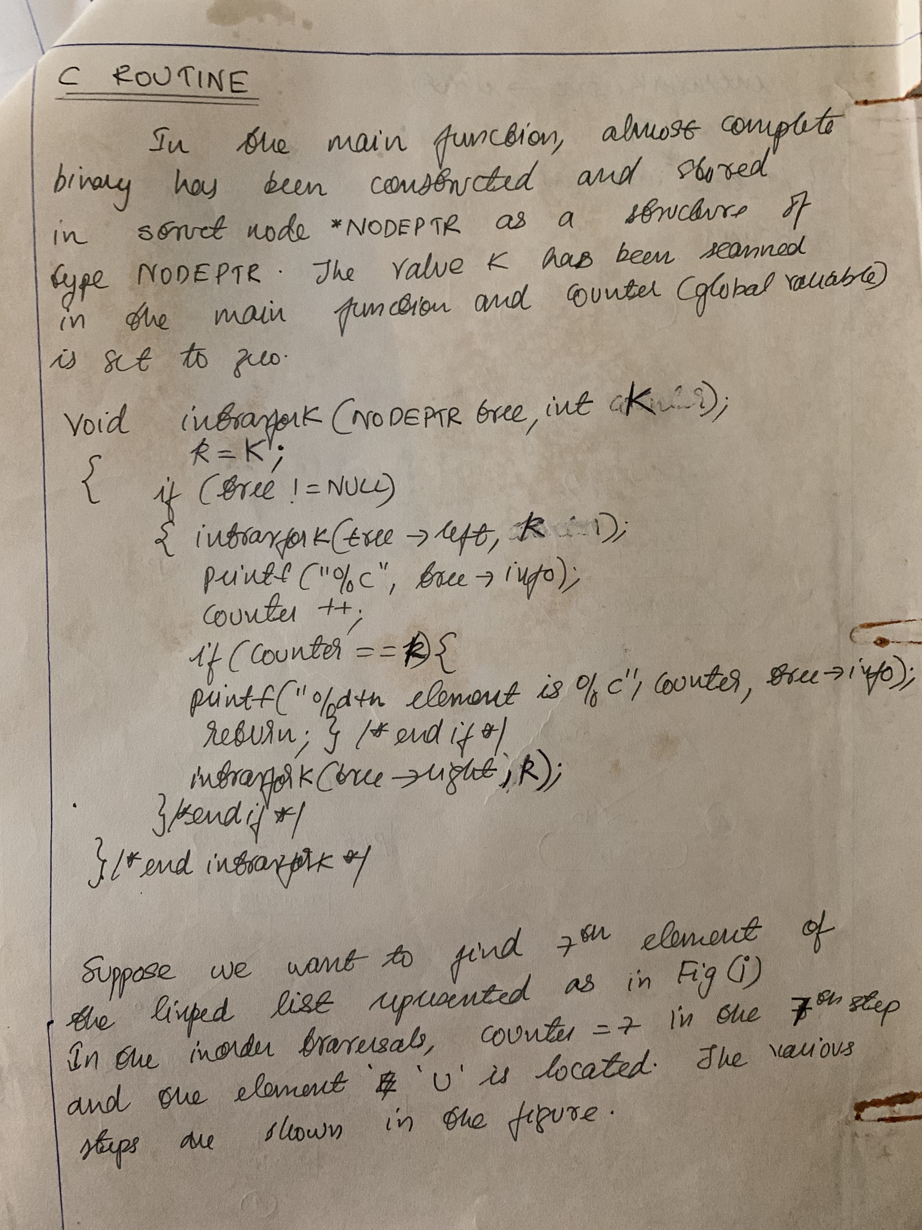 Linked list as an almost complete binary tree