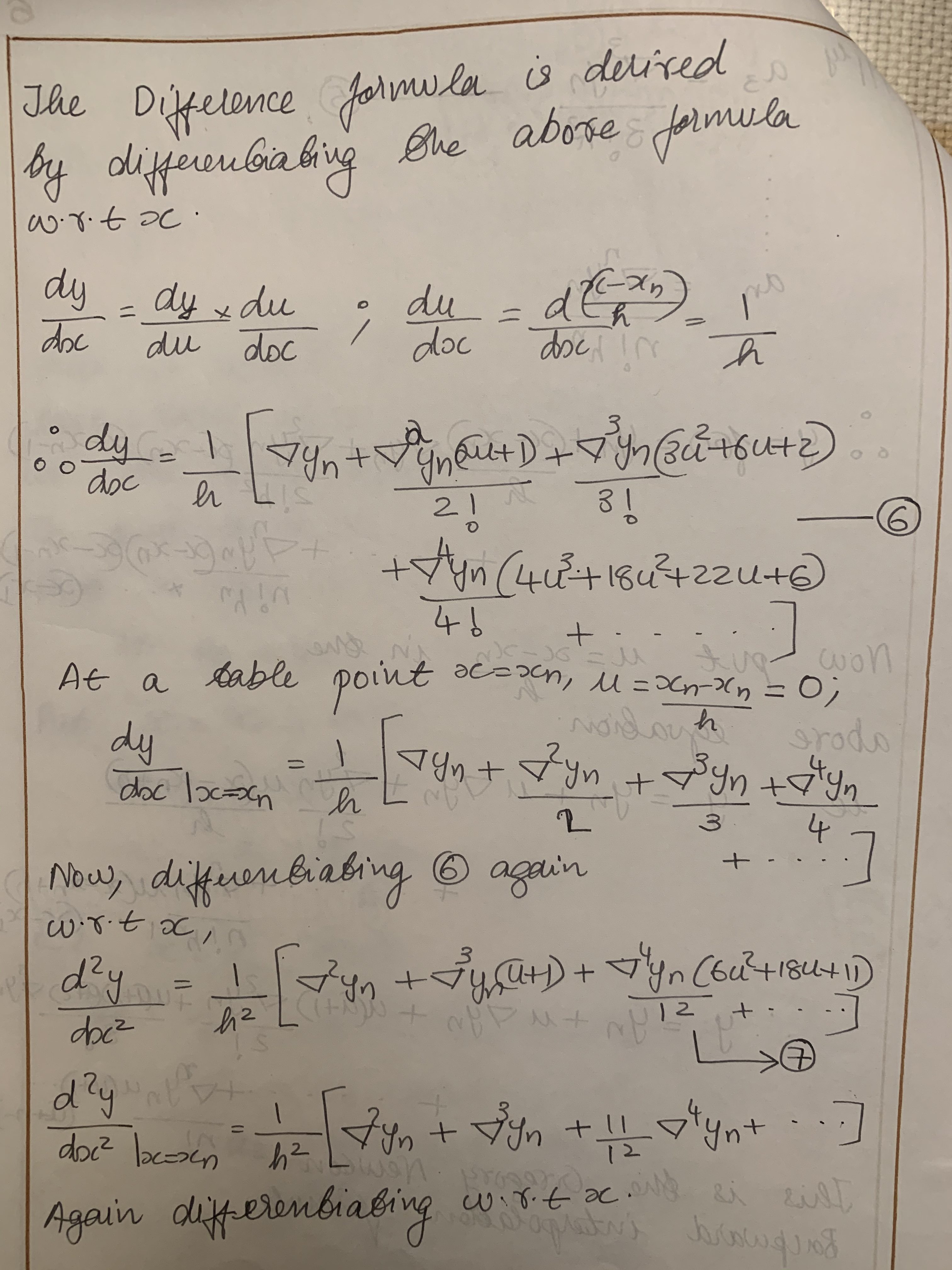 Gregory Newton Backward Interpolation Method