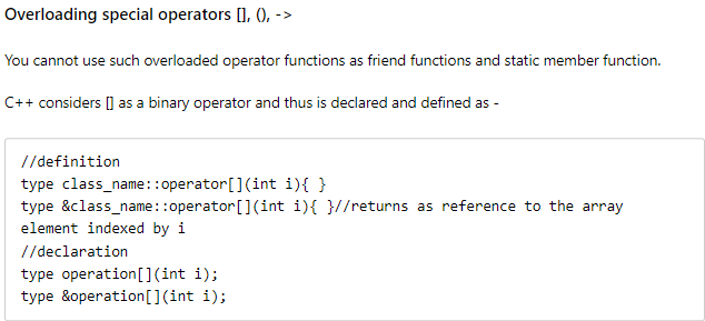 C++ Overloading
